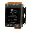 Intelligent I/O Module with 2-port Ethernet Switch, 8-ch Digital input, 8-ch Digital output and PoE. Supports Modbus/TCP and MQTTICP DAS